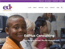 Tablet Screenshot of edplusconsulting.com